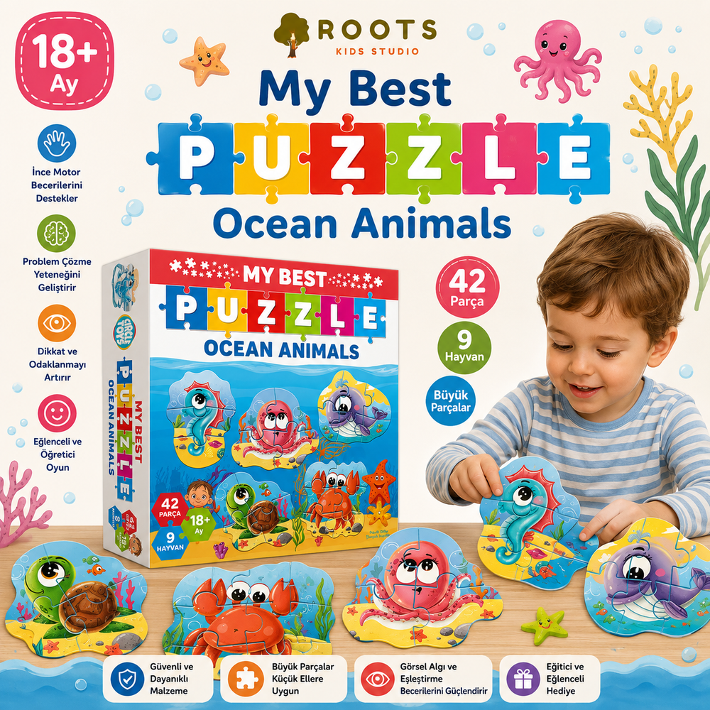 My Best Puzzle — Ocean Animals