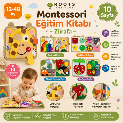 Montessori Eğitim Kitabı — Zürafa